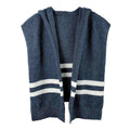 Striped Knit Hoodie Top